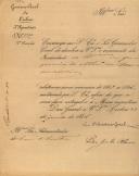 Circular do Secretário Geral do Governo Civil de Lisboa, Pedro José de Oliveira, ao Administrador do Concelho de Sintra, a devolver o orçamento da Irmandade do Santíssimo Sacramento da freguesia de Nossa Senhora da Misericórdia, referente ao ano económico de 1883 a 1884. 