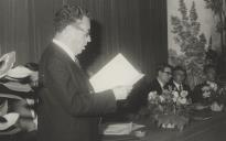 Discurso de José Alfredo da Costa Azevedo na sala da Nau do Palácio Valenças.