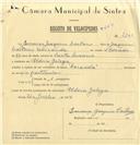 Registo de velocípede de marca Caravela, com o nº 7200, em nome de Lourenço Joaquim Caetano, morador em Aldeia Galega.