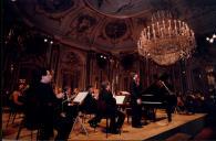 Concerto de Maria João Pires, Augustin Dumay, Gérard Caussé, Ariane Granjon e Jian Wang durante o Festival de Musica de Sintra, na sala da música do Palácio Nacional de Queluz.