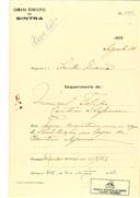 Construção de moradia em Coutim Afonso, em nome de Manuel Filipe, com o Processo OB nº 443/1923, com a licença de construção nº 316 de 31/08/1923.