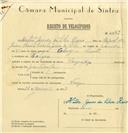 Registo de velocípede com o nº 6333, em nome de Heitor Gomes da Silva Raio, morador em Várzea de Sintra.