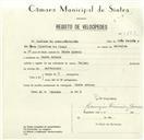 Registo de velocípede de marca Polido, com o nº 8483, em nome de Luciano da Assunção Patrão, morador em Monte Arroio.