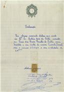 Registo de velocípede de marca Caravela com motor Cuciolo, com o nº 6416, em nome de António José da Costa, morador em Praia das Maçãs.