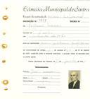 Registo de matricula de cocheiro profissional em nome de Joaquim Moreira, morador em [...], com o nº de inscrição 1223.