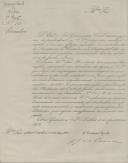 Ofício de A. João Pedro da Camara, Secretário Geral da 1ª Repartição do Governo Civil de Lisboa, ao Administrador do Concelho de Sintra, referente ao recenseamento militar de 1860.
