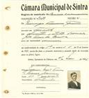 Registo de matricula de carroceiro de 2 ou mais animais em nome de Domingos Francisco Franco, morador em Fontanelas, com o nº de inscrição 2083.
