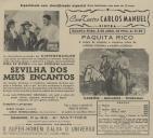 Programa do filme "Sevilha dos Meus Encantos" com a participação de Paquita Rico  e Fernando Granada.
