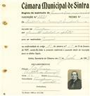 Registo de matricula de carroceiro de 2 ou mais animais em nome de Deolinda da Conceição Machado, moradora na Terrugem, com o nº de inscrição 2230.
