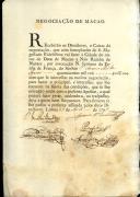 Apólices passadas a António Alves de Aguiar para participar na negociação da nau Rainha de Nantes pela viagem que fez a Macau.