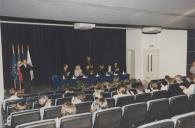 Assinatura de protocolo entre a Câmara Municipal de Sintra e o Instituto Português da Juventude com a presença do Delegado Regional de Lisboa do Instituto Português da Juventude, o Secretário de Estado da Juventude, Edite Estrela, presidente da Câmara Municipal de Sintra, e o vereador Rui Pereira.