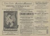 Programa do filme "Encantamento" realizado por Irving Reis com a participação de David Niven, Teresa Wright, Evelyn Keyes e Farley Granger.