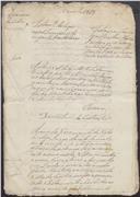 Feito cível de conta de testamento de Cipriano Francisco, morador em Morelena, cujo testamenteiro foi a sua mulher Maria Isidora, moradora no mesmo lugar.