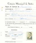 Registo de matricula de carroceiro em nome de Alberto Salvador Puca, morador no Sabugo, com o nº de inscrição 2161.