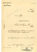 Alteração de uma casa na Praia das Maçãs em nome de Frederico M. Sequeira Serra com o Processo OB nº 479/1925, com a licença de construção nº 16 de 27/01/1925.