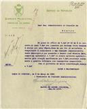 Ofício dirigido ao Administrador do Concelho de Sintra, proveniente do Presidente da Comissão Administrativa da Câmara Municipal de Oeiras, Major de Artilharia Manuel de Beires Junqueira, comunicando que não existe nenhuma despesa por pagar, referente à sindicância de uma comissão administrativa a que presidiu José Moreira Rato.