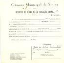 Registo de um veiculo de duas rodas tirado por um animal de espécie cavalar destinado a transporte de mercadorias em nome de João da Silva Silvestre, morador em Priores.