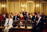 Público a assistir ao Concurso Internacional de Piano Vendôme, Recital de Finalistas, no Palácio Nacional de Queluz, sala da música, durante o Festival de Música de Sintra.
