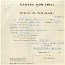 Registo de velocípede de marca Nacional, com o nº 4355-A, em nome de Vítor Baleia Alexandre, morador em Bolembre.