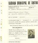 Registo de matricula de carroceiro de 2 ou mais animais em nome de António Lavrador de Almeida, morador na Quinta do Cosme, Colares, com o nº de inscrição 2368.