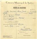 Registo de velocípede de marca Nacional, com o nº 7730, em nome de José Casimiro Aleixo Janela, morador em Pexilgais.