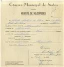 Registo de velocípede de marca Raio, com o nº 6880, em nome de Salvador Monteiro da Silva, morador em Alvarinhos.