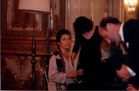 Concerto com Maria João Pires e Rufus Müller, durante o festival de música de Sintra, na sala da música do Palácio Nacional de Queluz.