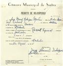 Registo de velocípede de marca Renault, com o nº 8226, em nome de Jorge Manuel Rodrigues Martins, morador em Morelinho.