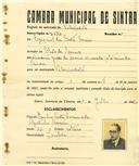 Registo de matricula de velocipedista em nome de Ezequiel da Costa Correia, morador em Chão de Meninos, com o nº de inscrição 2572.