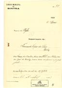 Construção de uma casa em Queluz em nome de Fernando Lopes da Silva, com o Processo OB nº 93/1923, com a licença de construção nº 113 de 16/04/1923.