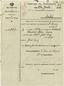 Ofício dirigido ao Administrador do Concelho de Sintra, proveniente do Comandante do Regimento de Infantaria nº 1, João Augusto [...], solicitando a inscrição no caderno de chamadas na freguesia de Stª Maria do soldado Cândido Neves Soares.      