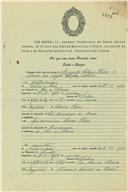 Requerimento para contrair matrimónio de Augusto Sabino Freire e Maria dos Anjos Lopes, morador em Francos, freguesia de Rio de Mouro.