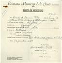 Registo de velocípede de marca Cycles, com o nº 4690, em nome de Duarte de Oliveira Pita, morador em Queluz.
