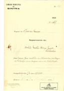 Construção de uma casa em Fontanelas em nome de António Martins Diogo Júnior com o Processo OB nº 187/1923, com a licença de construção nº 165 de 09/05/1923.