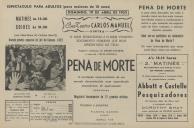 Programa do filme "Pena de Morte".