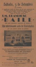 Programa de Baile e Variedades com a participação da orquestra de dança no dia 03 de setembro de 1949.