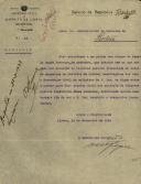 Circular do Secretário Geral da 3ª Repartição do Governo Civil de Lisboa, [...],                ao Administrador do Concelho de Sintra, referente a um pedido da escola Conde Ferreira de Sesimbra, de uma coleção de postais do concelho de Sintra.