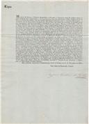 Circular dirigida ao presidente da Câmara Municipal de Belas proveniente de Pedro José de Oliveira, secretário Geral da Administração Geral de Lisboa, enviando a cópia da portaria circular à cerca da tomada das contas aos antigos depositários dos cofres dos órfãos.