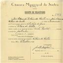 Registo de velocípede de marca Cycles Pombal, com o nº 5997, em nome de José Eduardo Ribeiro dos Santos, morador em Ribeira de Sintra.