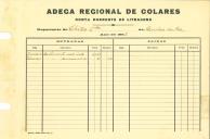 Declarações da quantidade de vinho da região demarcada de Colares expedido ou vendido para consumo nacional por Chitas Lda.
