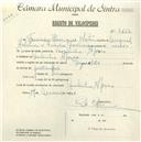 Registo de velocípede de marca Reynolds, com o nº 4662, em nome de Francisco Henriques Antunes, morador em Coutinho Afonso.