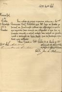 Circular do Secretário Geral do Governo Civil de Lisboa, Pedro José de Oliveira, ao Administrador do Concelho de Sintra, solicitando que sejam prestadas ajudas ao pessoal da fiscalização externa das alfandegas, para execução de descobrimento e destruição da erva santa, quer de produção espontânea, quer cultivada.