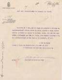 Ofício do Presidente da Comissão Administrativa da Câmara Municipal de Lisboa, Henrique Linhares de Lima, ao Administrador do Concelho de Sintra, solicitando que seja entregue o aviso de multa a Irene Duarte de Campos, moradora na Quinta da Barroca, Cacém, por ter a lâmpada do seu pátio apagada.