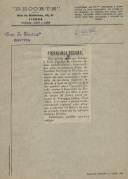 Exposição no Pavilhão Regional da Rinchoa de quadro com soneto "Cruz Alta" e uma pintura, publicado no Jornal "Ecos de Sintra", de Sintra.