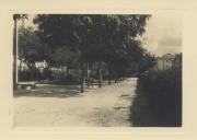 Vista parcial do jardim de Queluz entre a Avenida da República e a Rua Conde Almeida Araújo.