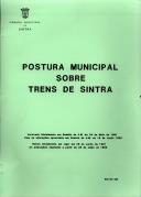 Postura Municipal sobre Trens de Sintra.