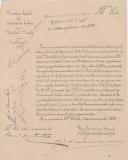 Circular pelo do Secretário Geral Interino da 1.ª Repartição do Governo Civil de Lisboa, C. J. de Lacerda e Melo, ao Administrador do Concelho de Sintra, referente às dividas anteriores a 1 de Julho de 1895, provenientes de rendas de casas escolares e das habitações dos professores e fornecimento de mobílias, utensílios e mais material escolar.