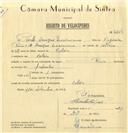 Registo de velocípede de marca Raio, com o nº 6649, em nome de Paulo Henrique Maximiano, morador em Cabriz.