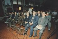 Rui Pereira, vereador da Câmara Municipal de Sintra, com a delegação nipónica de Omura no Palácio Nacional de Sintra para a assinatura do protocolo de geminação de Sintra com Omura.