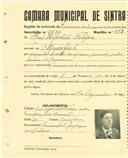 Registo de matricula de carroceiro 2 ou mais animais em nome de Rui Hipólito Filipe, morador no Mucifal, com o nº de inscrição 1583.